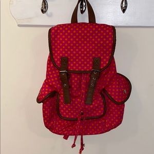 pink n orange backpack